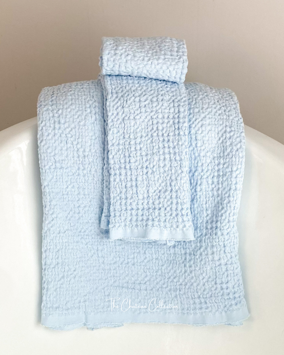 Waffle Linen Bath Towels