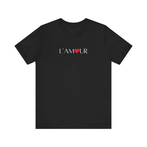 L' Amour Black Short Sleeve Tee