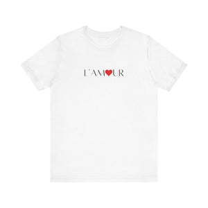 L' Amour White Short Sleeve Tee